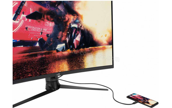 ASUS XG32VC - Connexion rapide d'un smartphone via le port USB-C