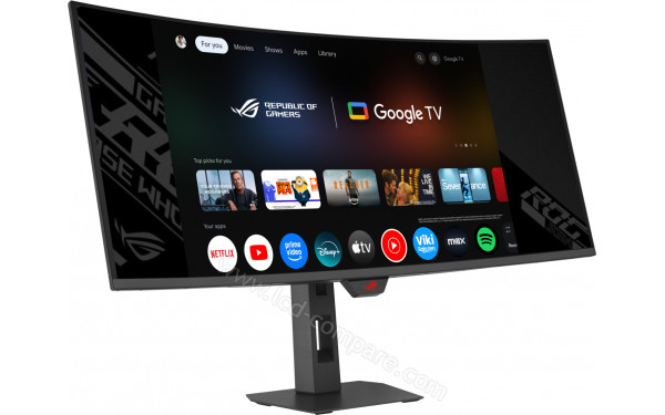 ASUS XG34WCDMTG - Vue 3/4 gauche