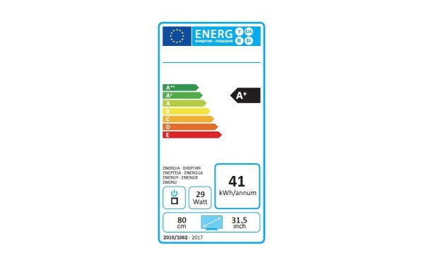AYA A32HD0719B - &Eacute;tiquette &eacute;nergie