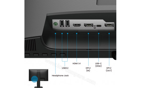 BENQ BL2486TC - Connectiques