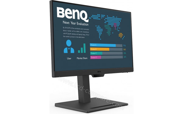 BENQ BL2490T - Vue 3/4 gauche