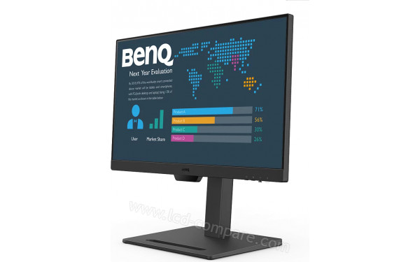 BENQ BL2490T - Vue 3/4 droite