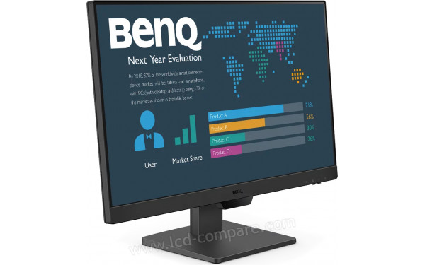 BENQ BL2490 - Vue 3/4 gauche