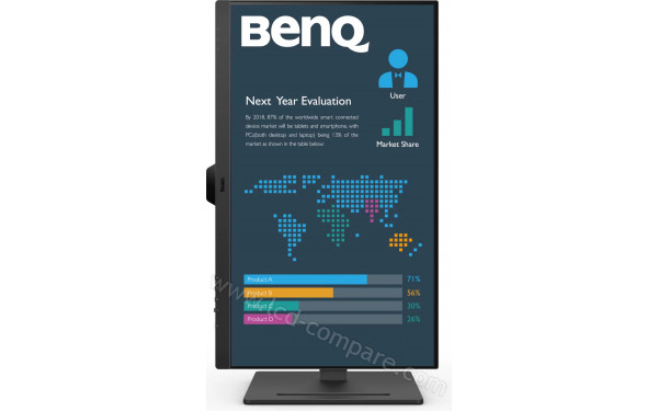BENQ BL2790QT - Vue de face en mode portrait