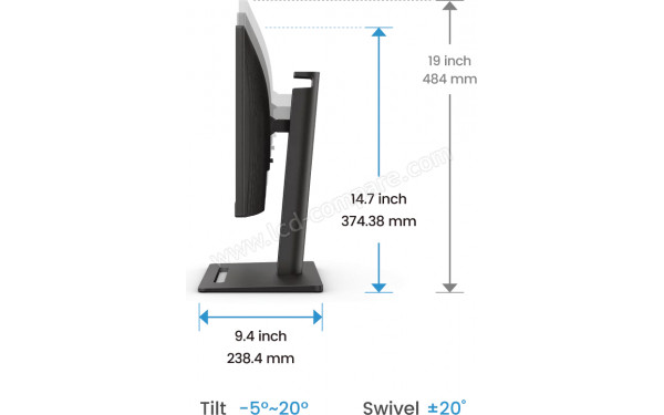 BENQ BL2790T - Vue de profil droit