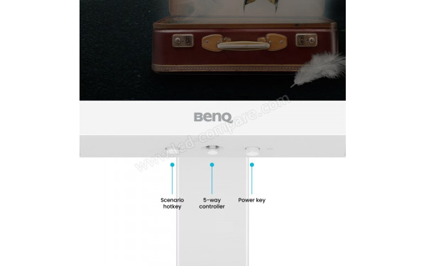 BENQ EW2790U - Zoom sur la partie basse