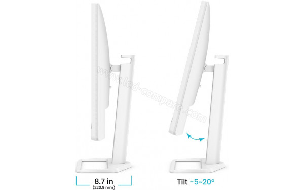 BENQ EW3290U - Vue de profil bascul&eacute; vers l'arri&egrave;re