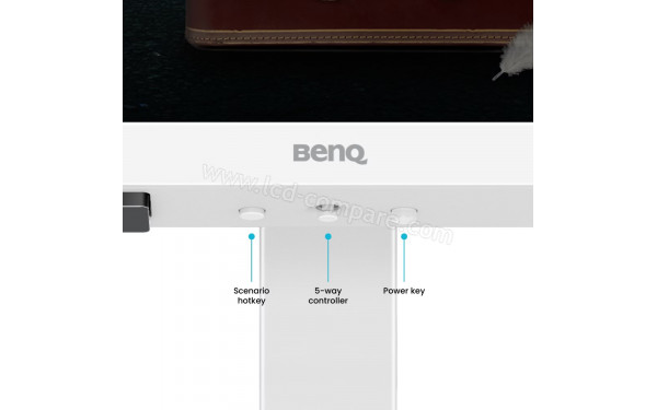 BENQ EW3290U - Zoom sur la partie basse