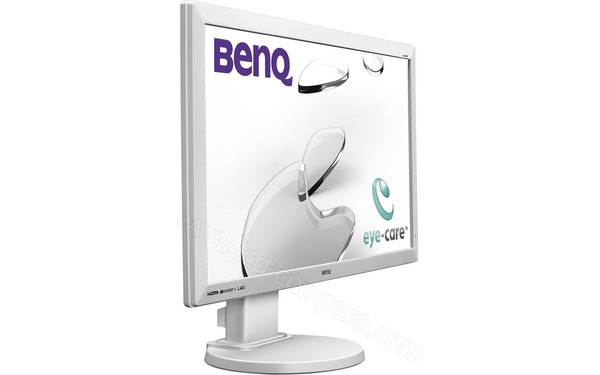 BENQ GL2450HT Blanc - Vue 3/4 gauche
