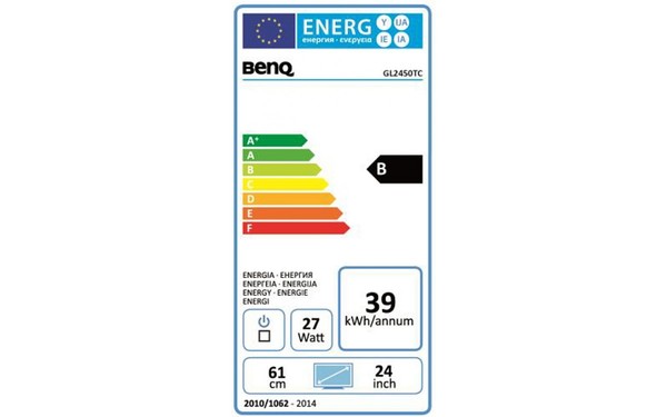 BENQ GL2450TC - &Eacute;tiquette &eacute;nergie