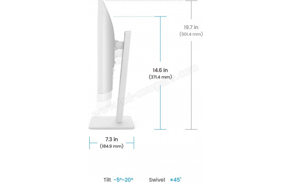 BENQ GW2486TC - Vue de profil droit