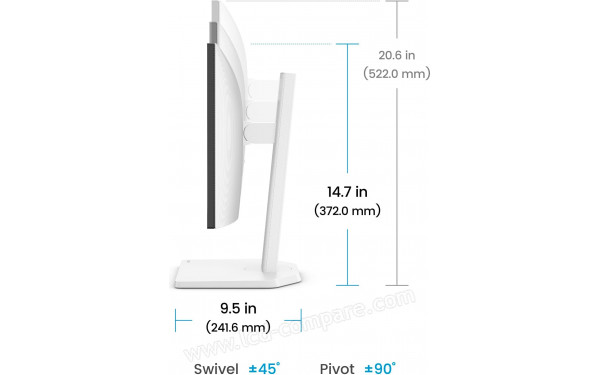 BENQ GW2490TE - Vue de profil droit