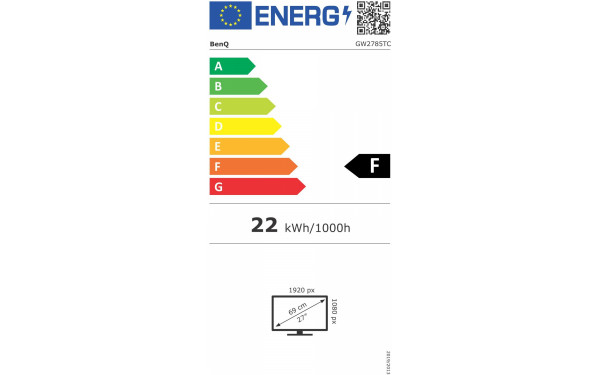 BENQ GW2785TC - &Eacute;tiquette &eacute;nergie v2