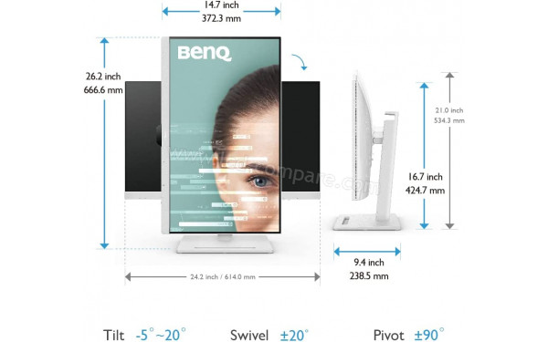 BENQ GW2790QT - Multi-vues