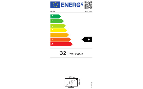 BENQ GW3290QT - &Eacute;tiquette &eacute;nergie v2