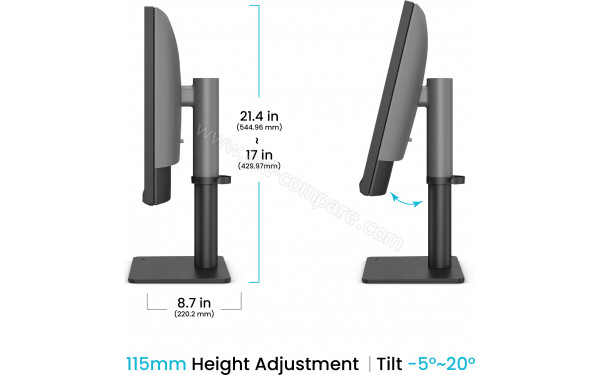 BENQ PD2706QN - Vue de profil droit