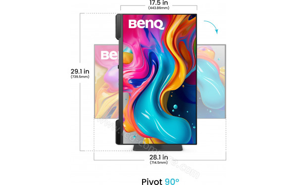 BENQ PV3200U - Vue de face en mode portrait