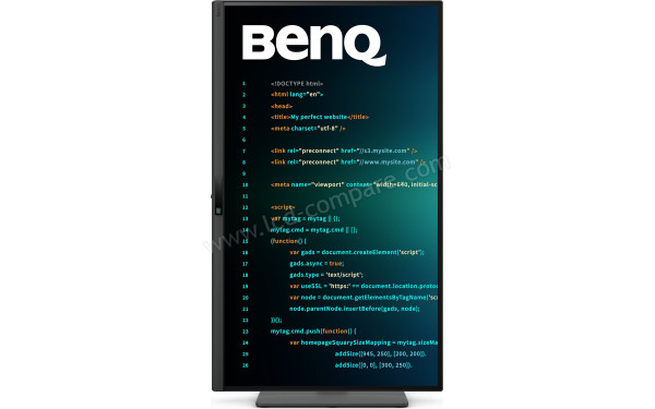 BENQ RD270Q - Vue de face en mode portrait