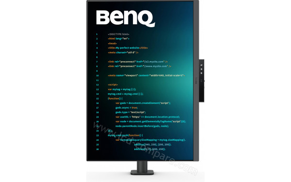 BENQ RD280UA - Vue de face en mode portrait