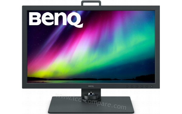 BENQ PhotoVue SW271C - Vue de face en position basse avec molette G2 (incluse)