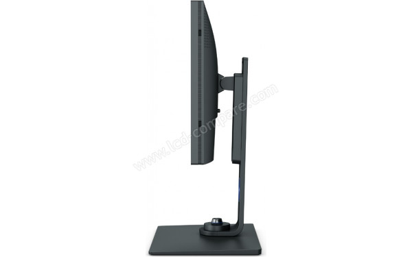 BENQ PhotoVue SW271C - Vue de profil en position haute avec molette G2 (incluse)