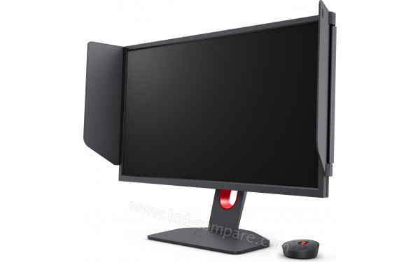BENQ Zowie XL2546K - Vue 3/4 droite avec Shield et S-Switch (inclus)