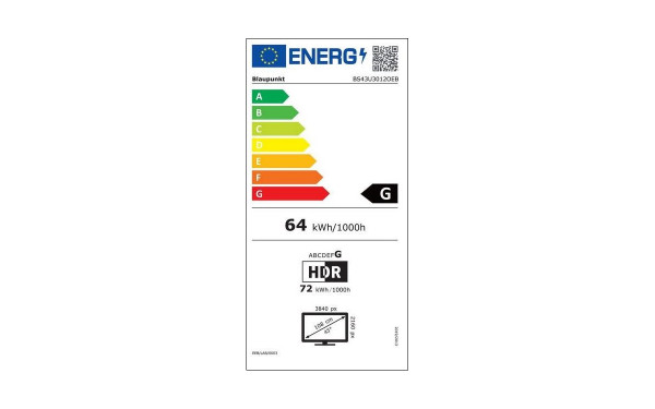 BLAUPUNKT BS43U3012OEB - &Eacute;tiquette &eacute;nergie v2