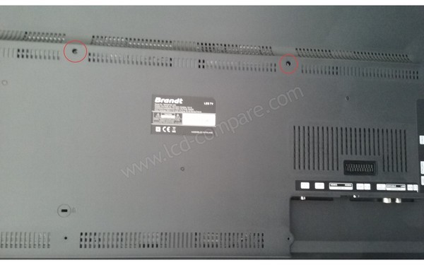 BRANDT B4930FHD - Entraxe de fixation support mural