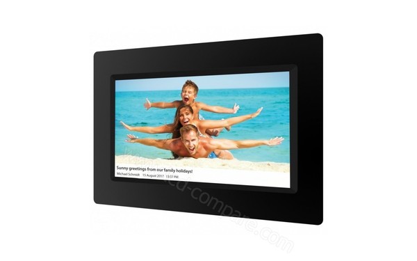 BRAUN DigiFrame 1010 Wifi - Vue 3/4 droite