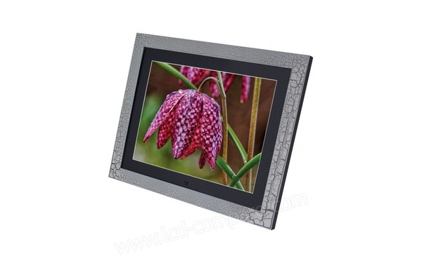 BRAUN DigiFrame 15 Vintage Black&White - Vue 3/4 droite