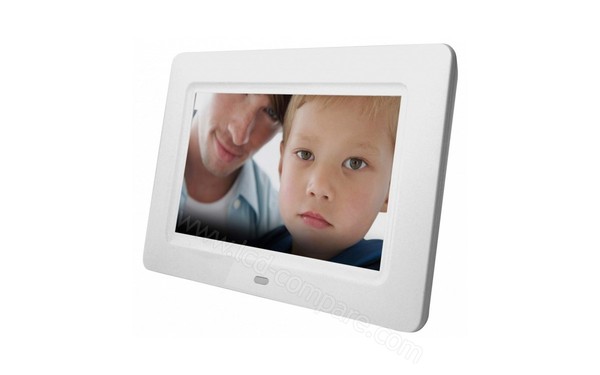 BRAUN DigiFrame 7060 Blanc - Vue 3/4 droite
