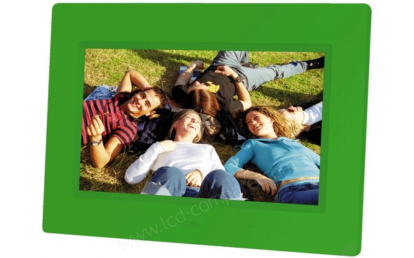 BRAUN DigiFrame 709 Vert - Vue 3/4 droite