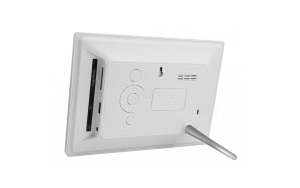 BRAUN DigiFrame 709 Blanc - Vue 3/4 arri&egrave;re