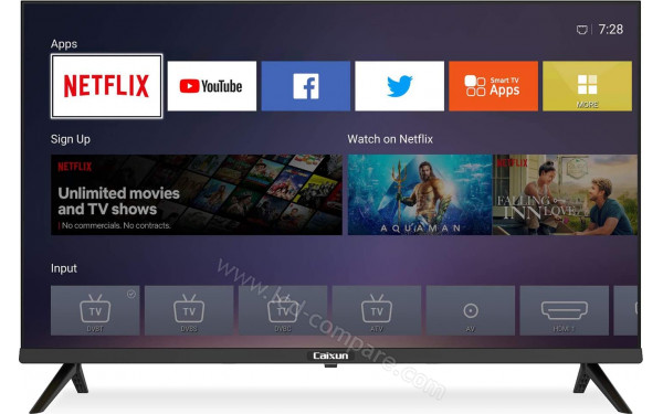 CAIXUN EC32S2N - Vue de face Smart TV
