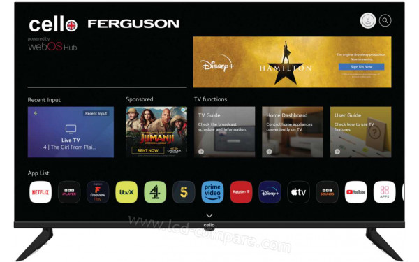 CELLO CS43WS01F - Vue de face