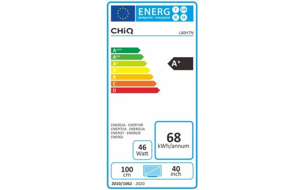 CHIQ L40H7N - &Eacute;tiquette &eacute;nergie