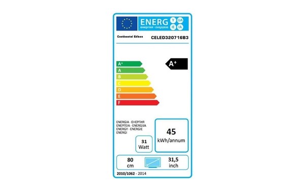 CONTINENTAL EDISON CELED320716B3 - &Eacute;tiquette &eacute;nergie
