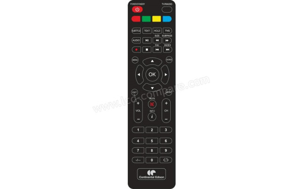 CONTINENTAL EDISON CELED32HD22B7 - T&eacute;l&eacute;commande