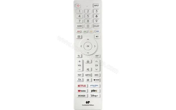 CONTINENTAL EDISON CELED43SVQLB26B7 - T&eacute;l&eacute;commande