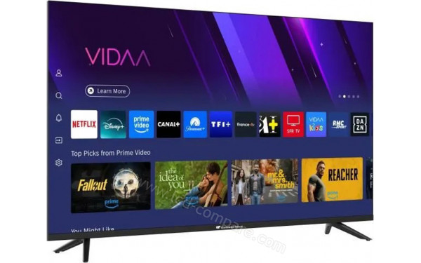 CONTINENTAL EDISON CELED43SVQLD25B6 - Vue 3/4 gauche