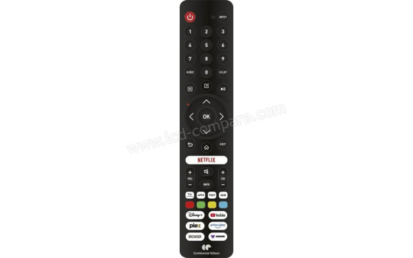 CONTINENTAL EDISON CELED43SVQLD26B7 - T&eacute;l&eacute;commande