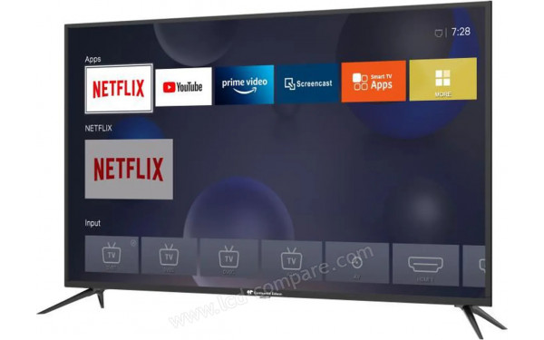 CONTINENTAL EDISON CELED50S22B6 - Vue 3/4 droite