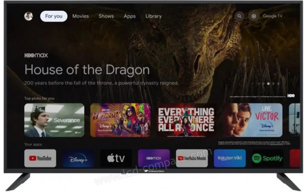 CONTINENTAL EDISON CELED50SGUHD23B6 - Vue de face