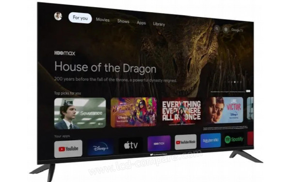 CONTINENTAL EDISON CELED50SQLDV24B6 - Vue 3/4 gauche