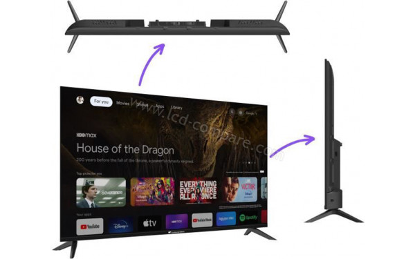 CONTINENTAL EDISON CELED50SQLDV24B6 - Multi-vues