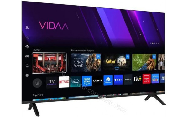 CONTINENTAL EDISON CELED50SVQLD25B6 - Vue 3/4 gauche