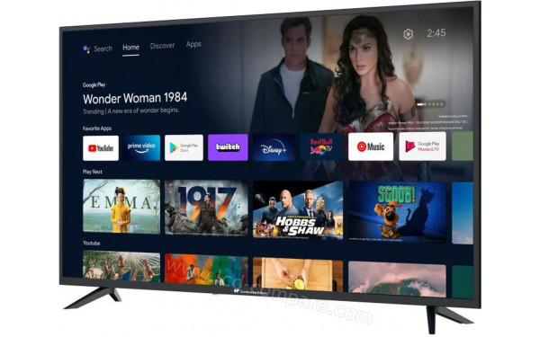 CONTINENTAL EDISON CELED55SA22B6 - Vue 3/4 droite