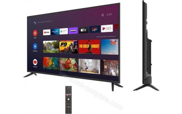 CONTINENTAL EDISON CELED55SAUDV23B7 - Vue 3/4 droite