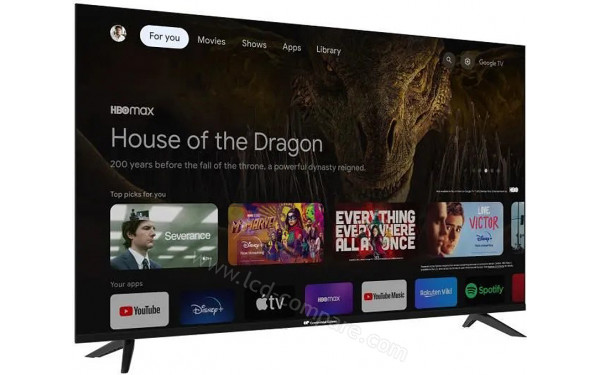 CONTINENTAL EDISON CELED55SQLDV24B6 - Vue 3/4 gauche