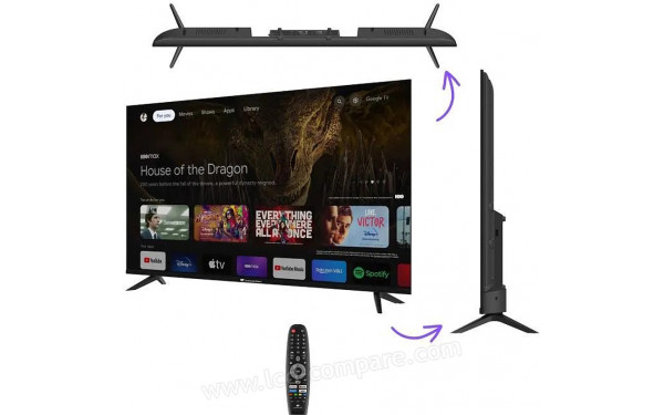 CONTINENTAL EDISON CELED55SQLDV24B6 - Multi-vues